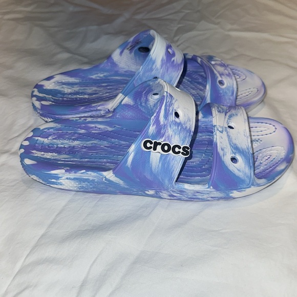Crocs Marbled Sandal Size 7 W 5 M Pristine - Picture 2 of 16